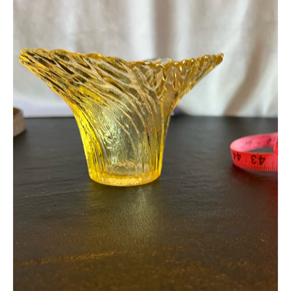 Beautiful small vase with wide opening. Perfect for where